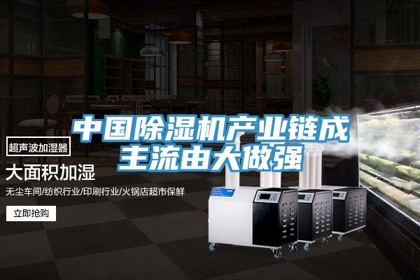 中國除濕機產業鏈成主流由大做強