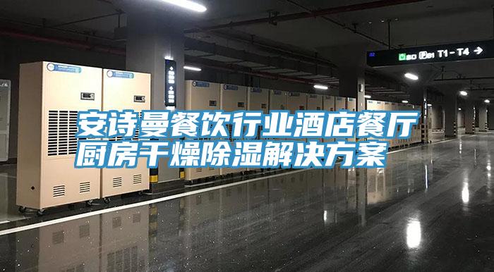 安詩曼餐飲行業酒店餐廳廚房干燥除濕解決方案