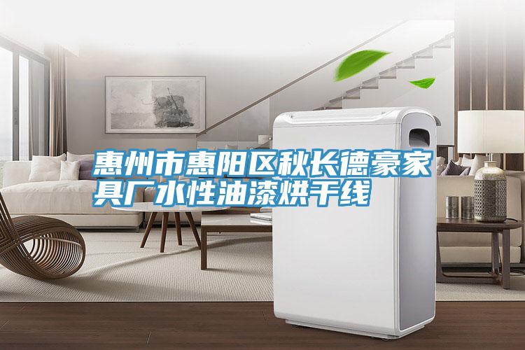 惠州市惠陽區秋長德豪家具廠水性油漆烘干線