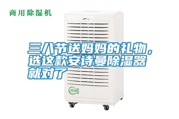 三八節送媽媽的禮物，選這款安詩曼除濕器就對了
