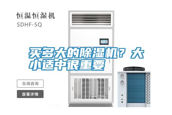 買多大的除濕機？大小適中很重要