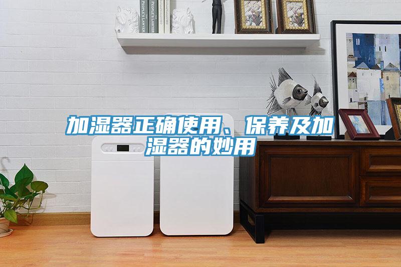 加濕器正確使用、保養及加濕器的妙用