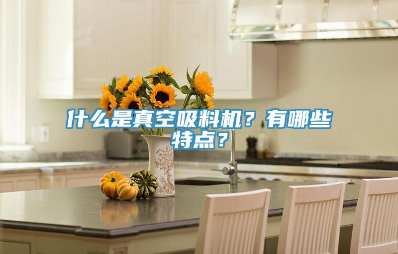 什么是真空吸料機？有哪些特點？