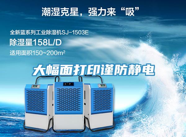 大幅面打印謹防靜電