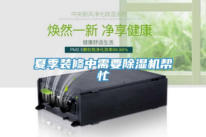夏季裝修中需要除濕機幫忙