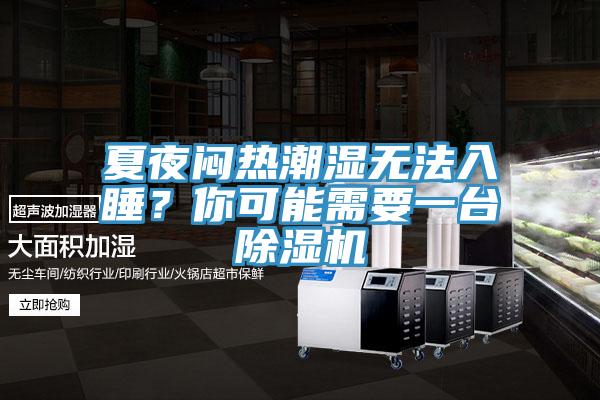 夏夜悶熱潮濕無法入睡？你可能需要一臺除濕機