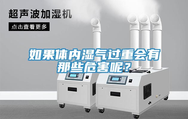 如果體內濕氣過重會有那些危害呢？