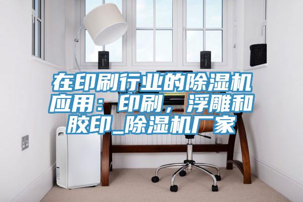 在印刷行業的除濕機應用：印刷，浮雕和膠印_除濕機廠家