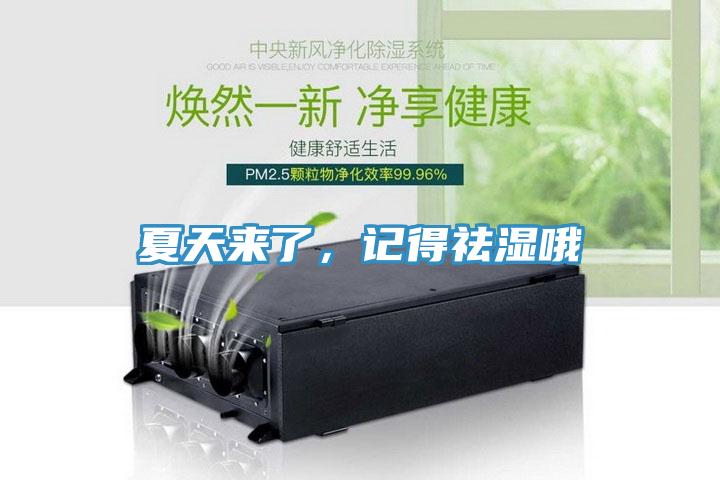 夏天來了，記得祛濕哦