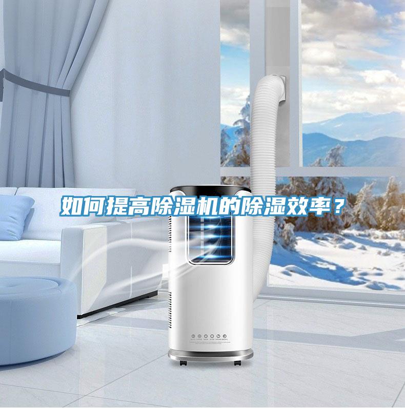 如何提高除濕機的除濕效率？
