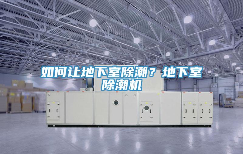 如何讓地下室除潮？地下室除潮機
