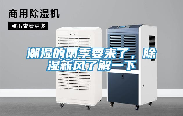 潮濕的雨季要來了,除濕新風了解一下