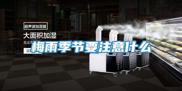 梅雨季節要注意什么
