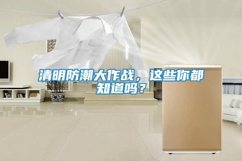 清明防潮大作戰，這些你都知道嗎？