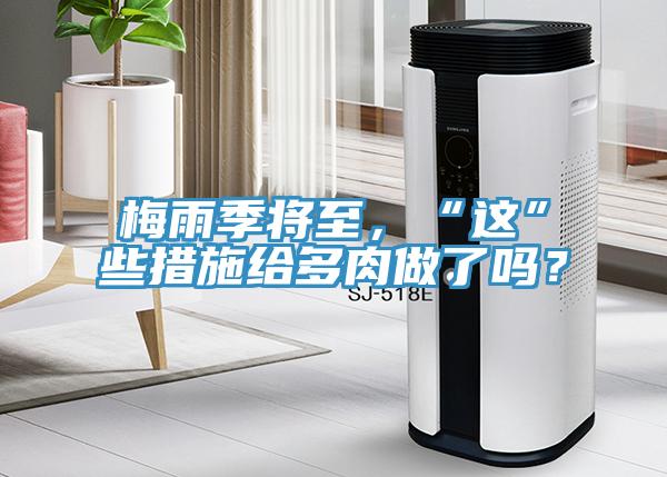 梅雨季將至，“這”些措施給多肉做了嗎？