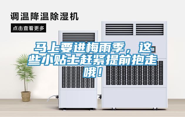 馬上要進梅雨季，這些小貼士趕緊提前抱走哦！