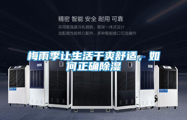 梅雨季讓生活干爽舒適，如何正確除濕