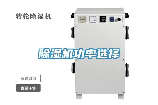 除濕機功率選擇
