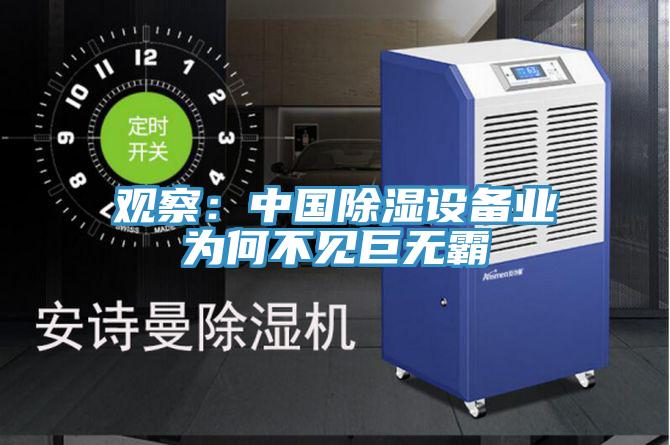 觀察：中國除濕設備業為何不見巨無霸