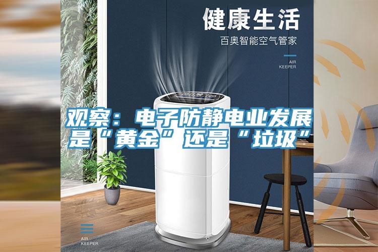 觀察：電子防靜電業發展是“黃金”還是“垃圾”