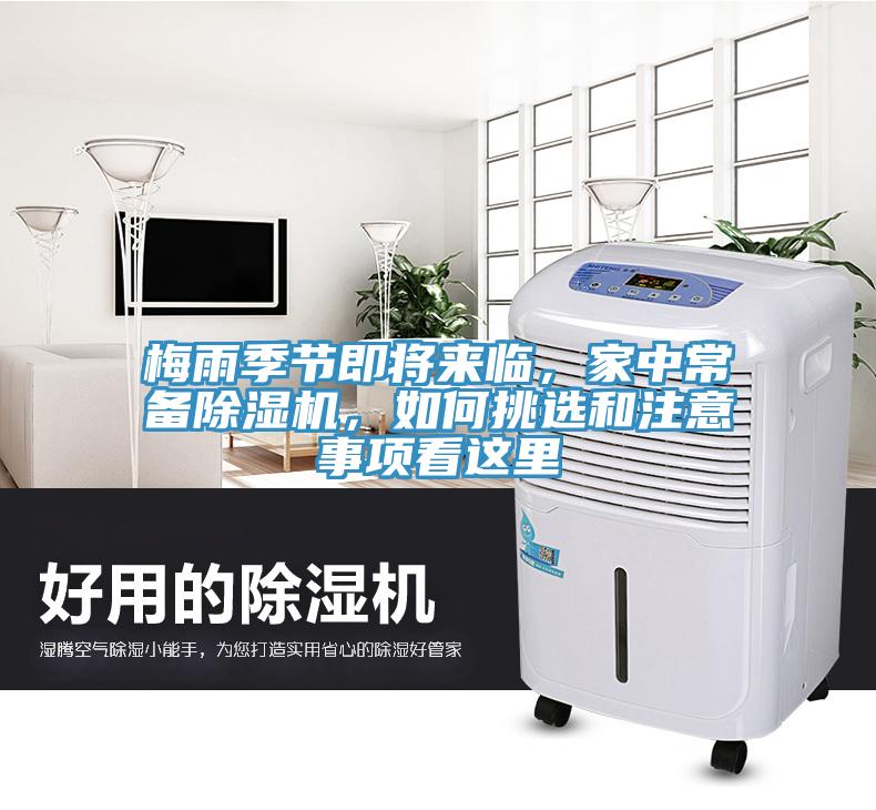 梅雨季節即將來臨，家中常備除濕機，如何挑選和注意事項看這里