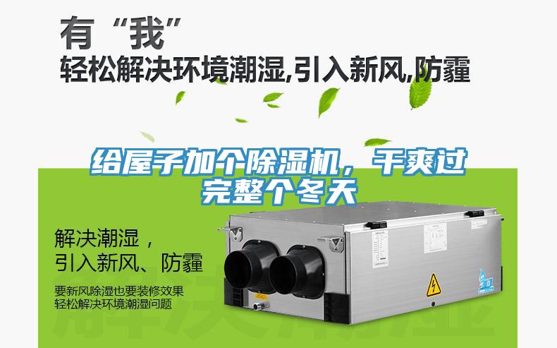 給屋子加個除濕機，干爽過完整個冬天