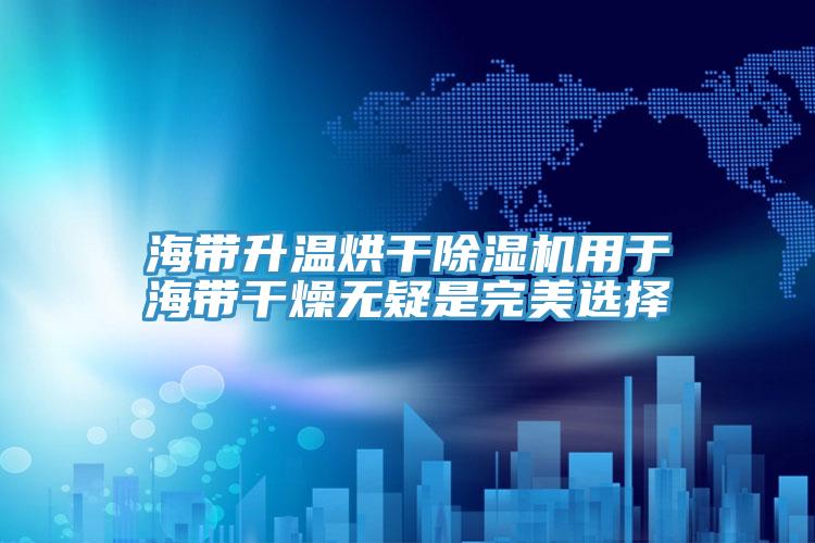 海帶升溫烘干除濕機用于海帶干燥無疑是完美選擇