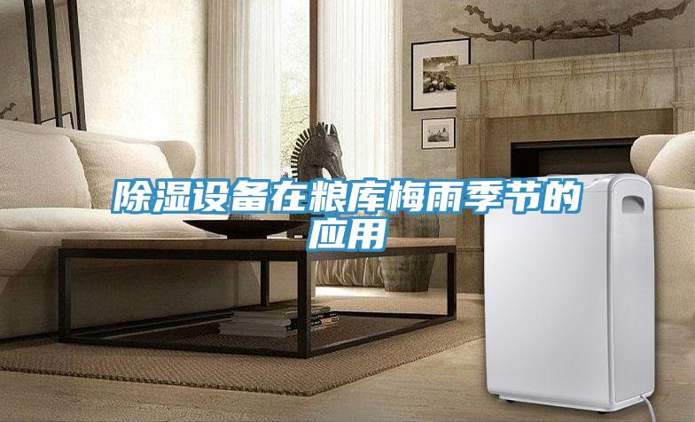 除濕設備在糧庫梅雨季節的應用