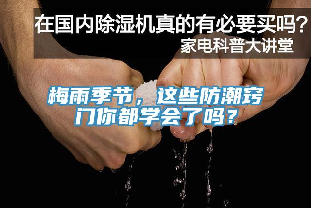 梅雨季節，這些防潮竅門你都學會了嗎？