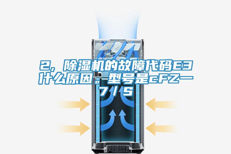 2, 除濕機的故障代碼E3什么原因。型號是cFZ一7／S