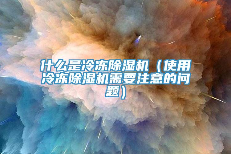什么是冷凍除濕機（使用冷凍除濕機需要注意的問題）