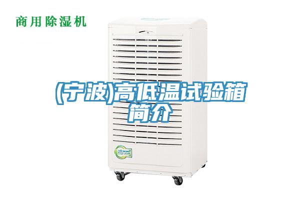 (寧波)高低溫試驗箱簡介