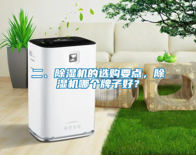 二、除濕機的選購要點，除濕機哪個牌子好？