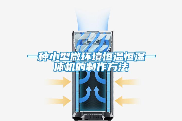 一種小型微環境恒溫恒濕一體機的制作方法
