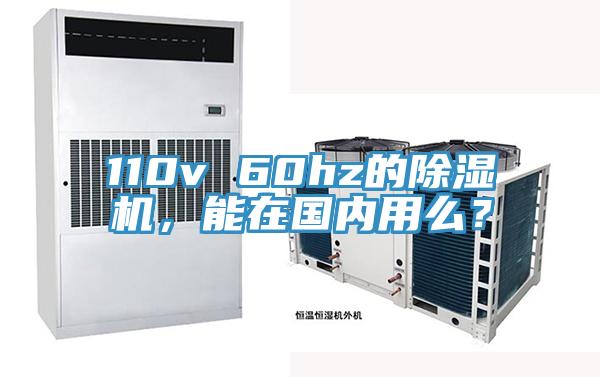 110v 60hz的除濕機，能在國內用么？