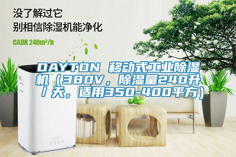 DAYTON 移動式工業除濕機（380V，除濕量240升／天，適用350-400平方）