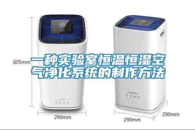 一種實驗室恒溫恒濕空氣凈化系統的制作方法