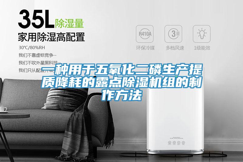 一種用于五氧化二磷生產提質降耗的露點除濕機組的制作方法
