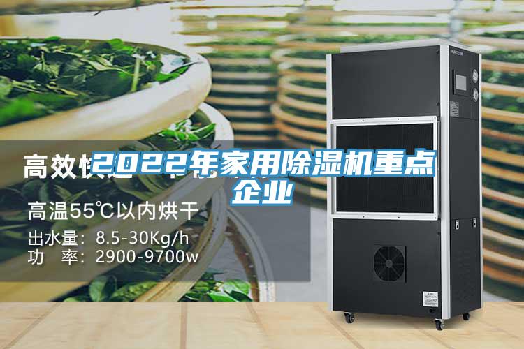 2022年家用除濕機重點企業