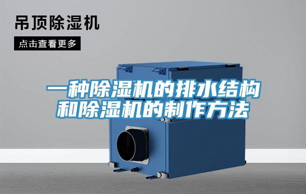 一種除濕機的排水結構和除濕機的制作方法