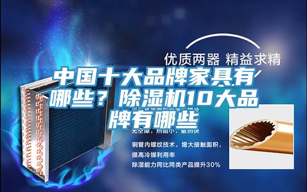 中國十大品牌家具有哪些？除濕機10大品牌有哪些