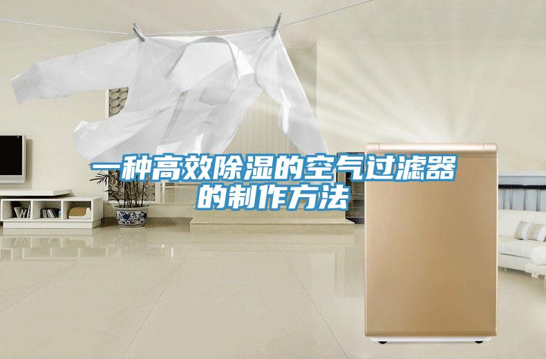 一種高效除濕的空氣過濾器的制作方法