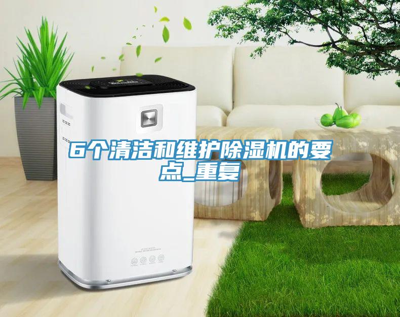 6個清潔和維護除濕機的要點_重復