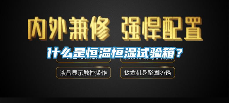 什么是恒溫恒濕試驗箱？