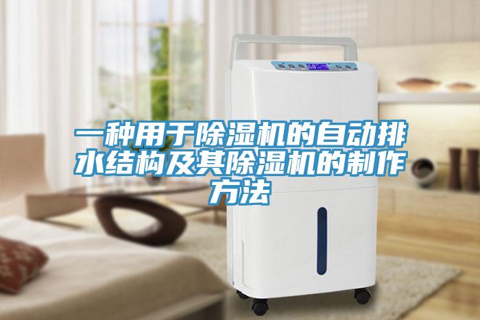 一種用于除濕機的自動排水結構及其除濕機的制作方法