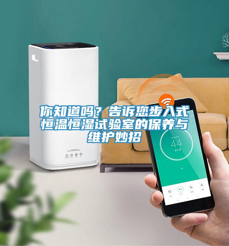 你知道嗎？告訴您步入式恒溫恒濕試驗室的保養與維護妙招