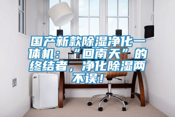國產新款除濕凈化一體機：“回南天”的終結者，凈化除濕兩不誤！