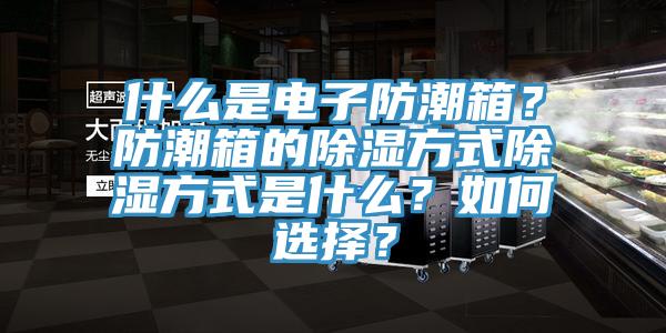 什么是電子防潮箱？防潮箱的除濕方式除濕方式是什么？如何選擇？