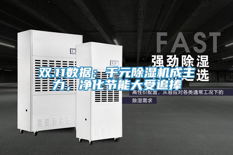雙.11數據：千元除濕機成主力，凈化節能大受追捧