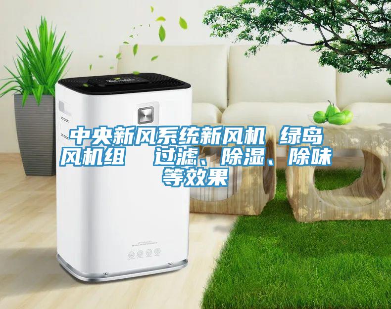 中央新風系統新風機 綠島風機組  過濾、除濕、除味等效果
